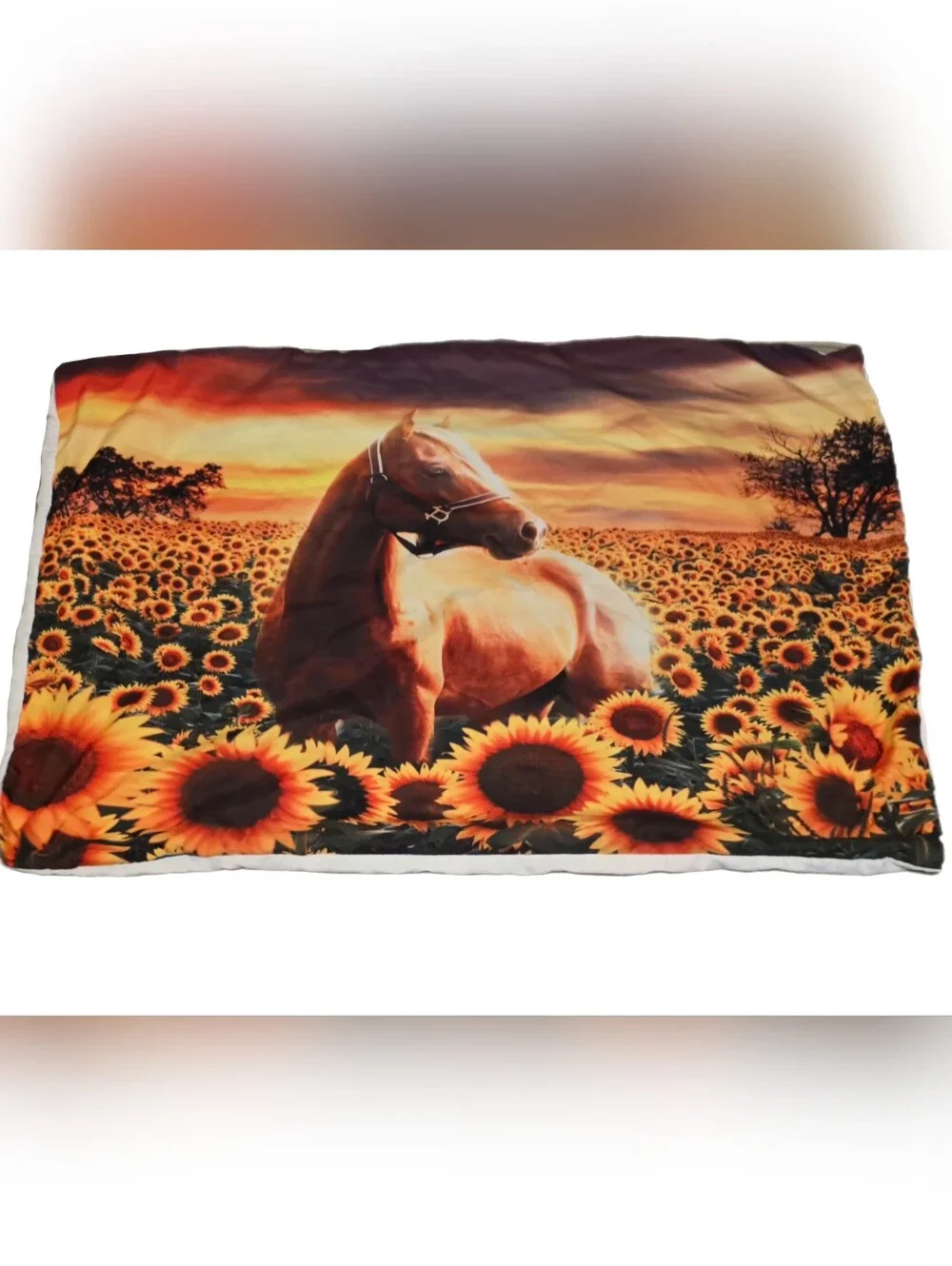 Rustic Horse & Sunflower Themed Comforter Set - (3 Pieces) Full Size